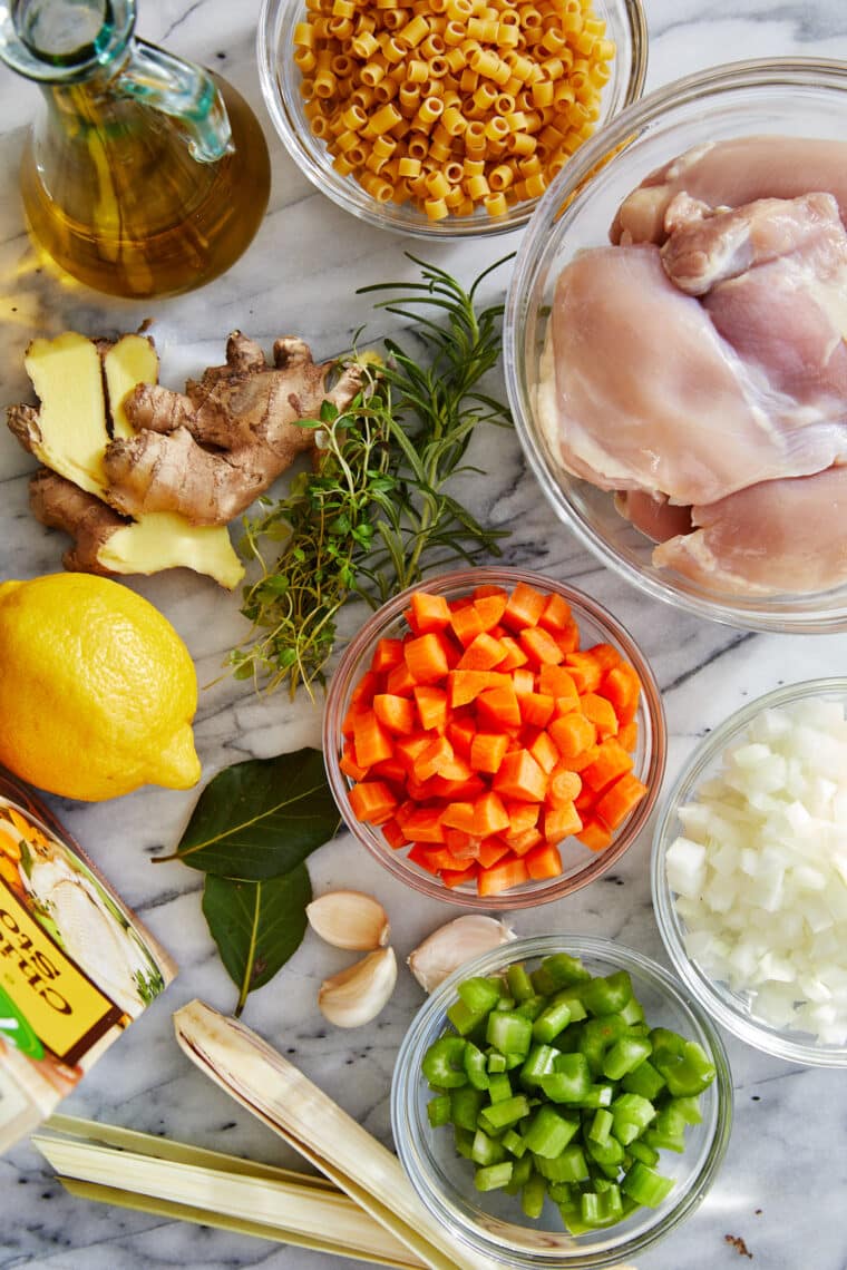 Cold Fighting Chicken Noodle Soup - The most soothing, comforting soup for flu season! It's so easy to make you'll be feeling better in time!