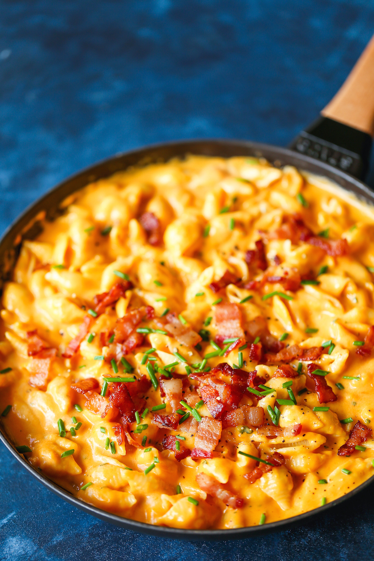 Butternut Squash Mac and Cheese - Mac and cheese at it's finest! So creamy, so rich + so amazing yet it's so much healthier than traditional mac and cheese!