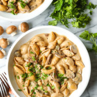 Creamy Mushroom Stroganoff