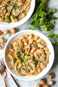 Creamy Mushroom Stroganoff