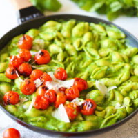 Creamy Pesto Shells