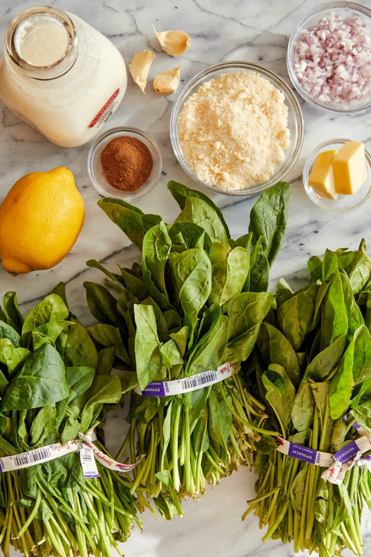 Easy Creamed Spinach - The only creamed spinach recipe you will ever need! So creamy, so cheesy and so good. A must for your holiday needs!