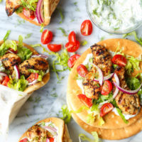 Greek Chicken Gyros