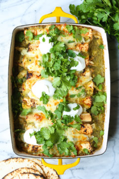 Green Chicken Enchiladas