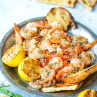 Grilled Garlic Butter Shrimp