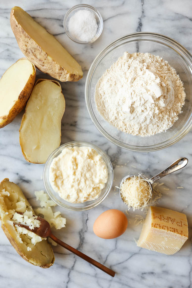 Homemade Gnocchi - Super light, pillow-y and fluffy, AND SO EASY to make with just 5 ingredients! You won't be able to go back to store-bought gnocchi!!!