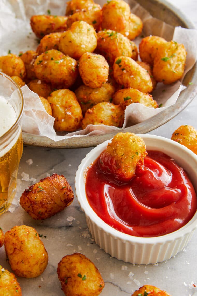 Homemade Tater Tots - Say goodbye to those frozen bags of tots! This homemade version is easy, freezer-friendly and better than store-bought!