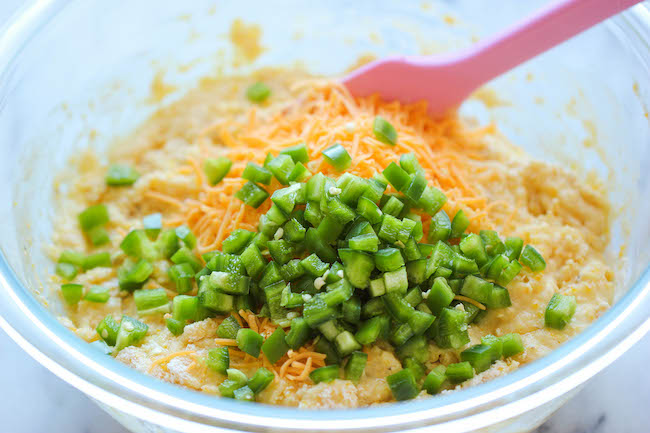 Jalapeno Cornbread Muffins - These sweet, crumbly muffins are unbelievably easy to make and incredibly addicting!