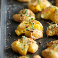 Garlic Smashed Potatoes