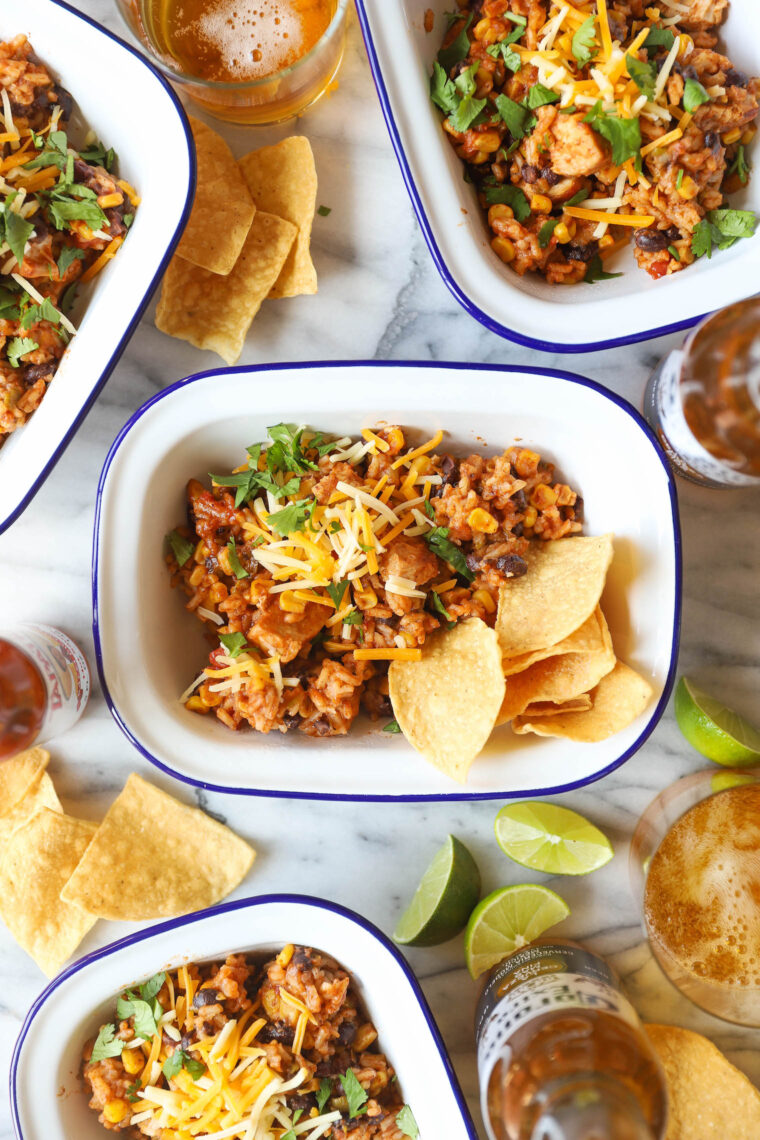 Instant Pot 20 Minute Chicken Burrito Bowls - This literally comes together in less than 10 min prep and another 10 min in the pressure cooker. The chicken is so tender and the flavors are just unbelievable here! After this, you'll never want to make burrito bowls without your Instant Pot!