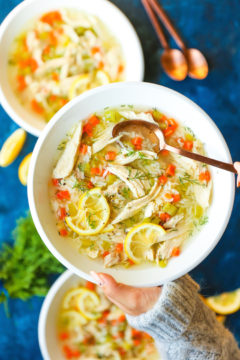 Lemon Chicken and Rice Soup