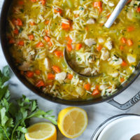 Lemon Chicken Orzo Soup