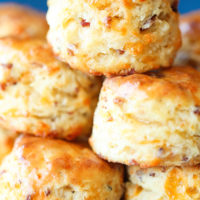 Maple Bacon Cheddar Biscuits