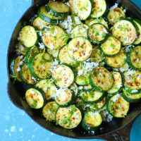 Parmesan Lemon Zucchini