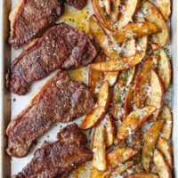 Sheet Pan Steak and Fries