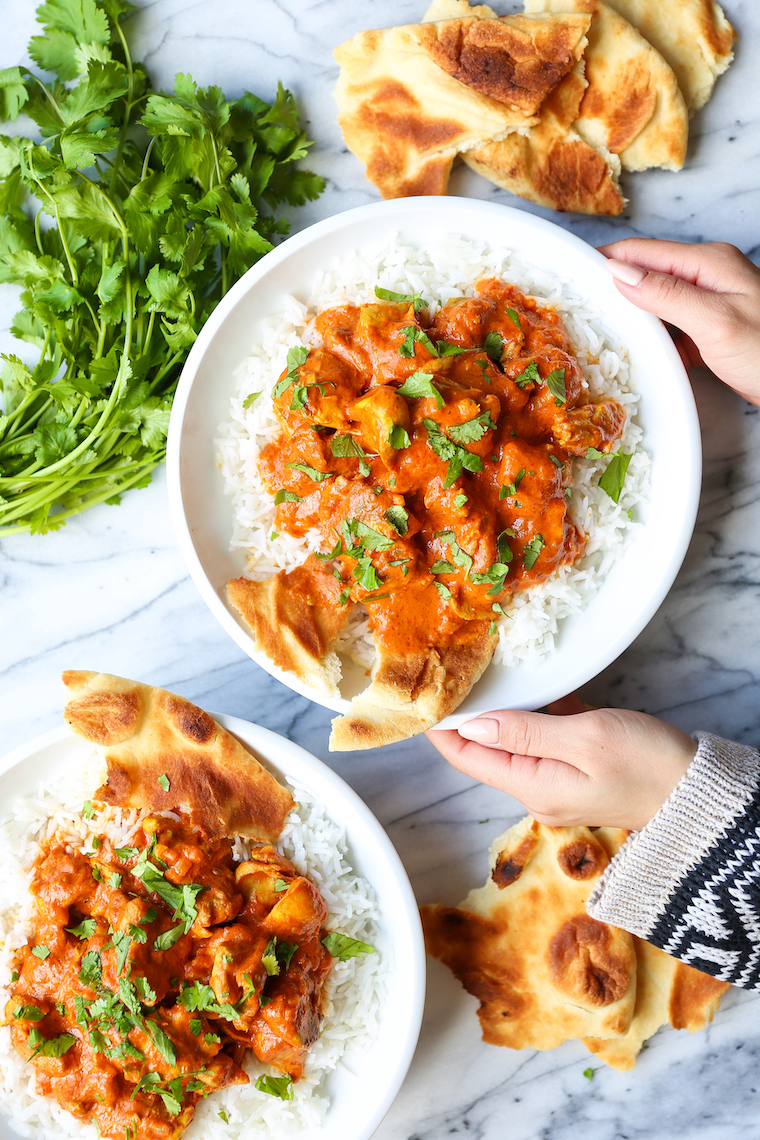 Slow Cooker Indian Butter Chicken - Simple prep with zero fuss! Restaurant-quality butter chicken made so easily in the crockpot. Serve with rice and naan.