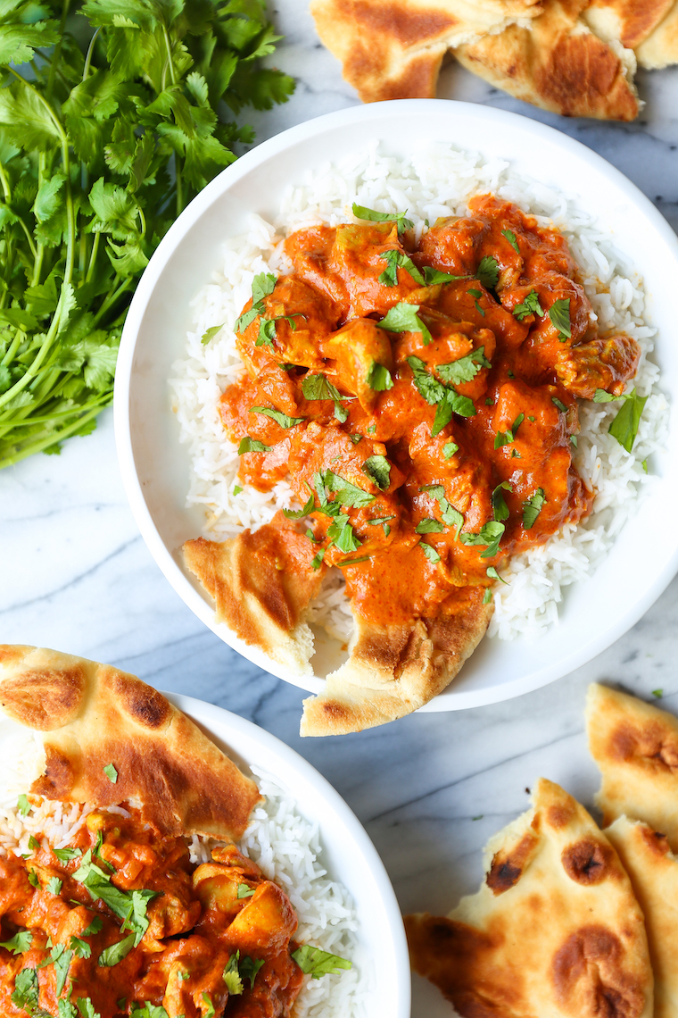 Slow Cooker Indian Butter Chicken - Simple prep with zero fuss! Restaurant-quality butter chicken made so easily in the crockpot. Serve with rice and naan.