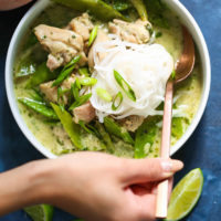 Thai Green Curry Chicken Soup