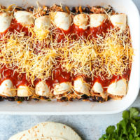 Weeknight Chicken Enchiladas